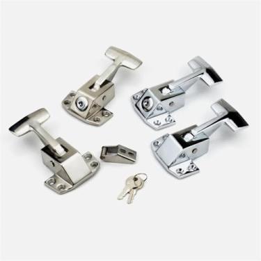 Imagem de Caixa de teste de congelador de núcleo com alça de forno de mola de aço inoxidável 304 fechadura de porta de forno de liga de zinco CT-68 1 peça (trava de fita de aço)