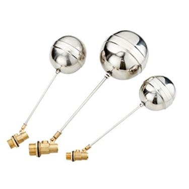 Imagem de Válvula flutuante de latão de 1/2 3/4 2.5 cm Válvula de esfera flutuante de tanque de água fria e quente SS201 Tanques de expansão de controle de fluxo de haste (1 peça, 1/2 polegadas)