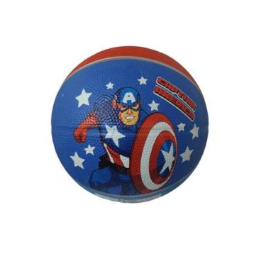 Imagem de Bola basquete marvel capitao america azul/vermelho tam 3