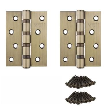 Imagem de Dobradiça para porta de casa de 4 polegadas em aço inoxidável nas cores níquel e