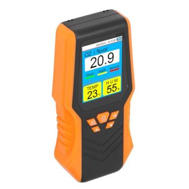 Imagem de FTVOGUE Detector de O2, Medidor de Oxigênio Portátil Com Display LCD, Faixa de 0-30 Vol, Dados de Temperatura e Umidade para Viagens Internas e Externas Em Escritórios Domésticos