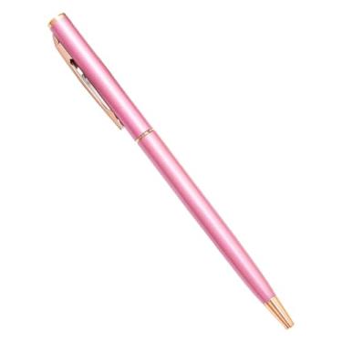 Imagem de GAFNED 100 peças/lote novas canetas esferográficas finas de metal ouro rosa prata publicidade material escolar material de escritório logotipo personalizado grátis (estilo 2 - roxo claro, azul)