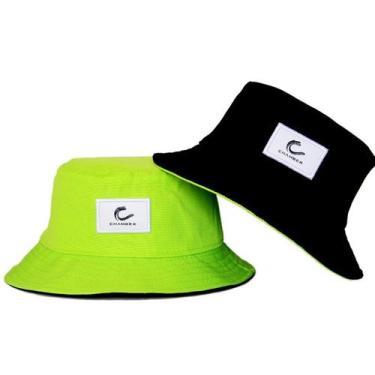 Imagem de Bucket Hat Dupla Face Chamber - Preto e Verde