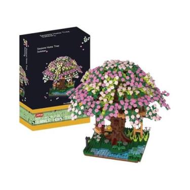 Imagem de Bouquet De Sakura Em Vaso Bonsai Suculenta Blocos De Montar Brinquedo 