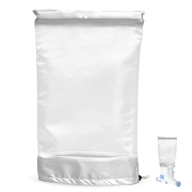 Imagem de YIBEICO Bolsa de filtro de substituição para limpador de piscina com cabeça de martelo, saco de filtro de 100 mícrons com elemento de flutuabilidade de espuma integrado para aspirador de piscina, para