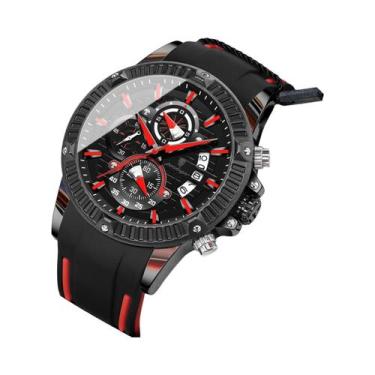 Imagem de Relógio De Pulso Masculino Militar À Prova d'Água Com Cronógrafo Lumin