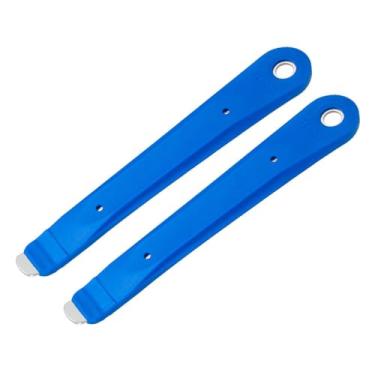 Imagem de IASINN 2 peças de alavanca de pneu de bicicleta, ferramenta de troca de colher de pneu de bicicleta, alavancas de pneu de núcleo de aço, remoção de pneu de bicicleta para bicicleta de estrada