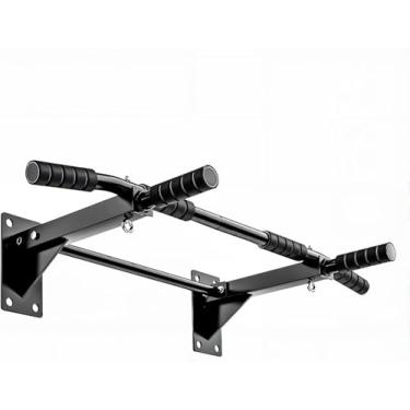 Imagem de medetayi Barras de puxar montadas na parede, barra de queixo para academia, bolsa de pancada de academia e suporte de exercícios com gancho de treinamento TRX