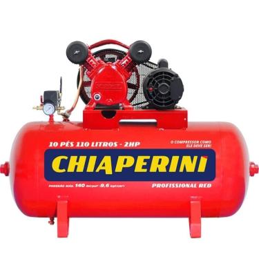 Imagem de Compressor de Ar 2 HP 10 Pés 110 Litros Trifásico 220/380V CHIAPERINI