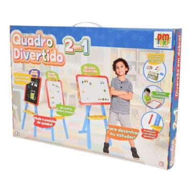 Imagem de Brinquedo Quadro Divertido 2 em 1 Quadro Branco e Magnético - DM Toys 