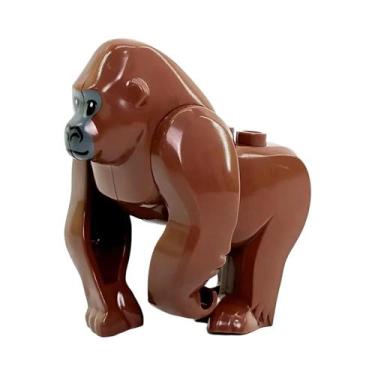 Imagem de Blocos De Montar De Animais Fofos: Orangotango E Girafa Para Crianças 