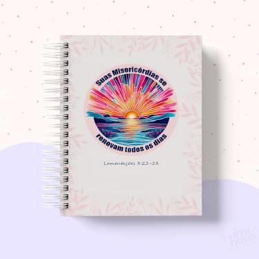 Imagem de Caderno A5 capa dura com versículos coleção Palavras de Esperança, caderneta para anotações, caderno de anotações pautado ou sem pauta para estudo, organização e uso diário (SUAS MISERICÓRDIAS,200 PÁGINAS)