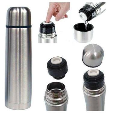 Imagem de Garrafa Térmica Inox 500ml Inquebrável - Livon