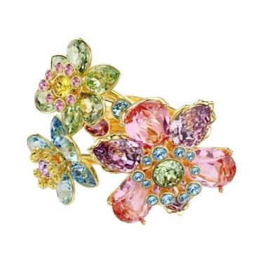 Imagem de Conjunto De Anéis Florais De Alta Qualidade: Combinação De Cores Vibra