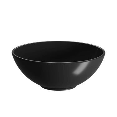 Imagem de Bowl 120ml Preto Coza Plástico Molheira Sunomono Shimeji Redondo Servir Molhos Geleias
