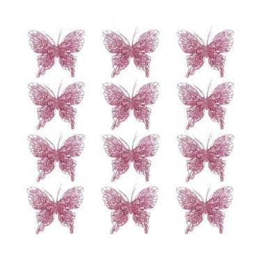 Imagem de Enfeites De Natal Em Forma De Borboleta 510 Peças Decorações Pendentes