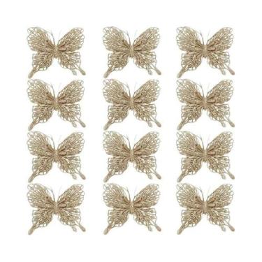 Imagem de Enfeites De Natal Em Forma De Borboleta 510 Peças Decorações Pendentes