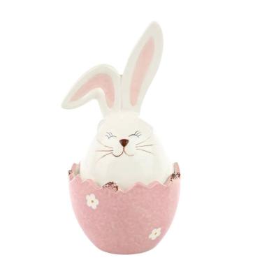 Imagem de Coelho Da Pascoa Pote Rainbow  Rosa 20x11cm 1Un 1094543