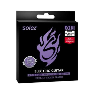 Imagem de Encordoamento Para Guitarra Slg11 Medio 011/049 Solez