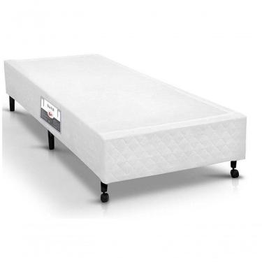 Imagem de Cama Box Simples Castor Solteiro Poli Branco 88x188x27cm