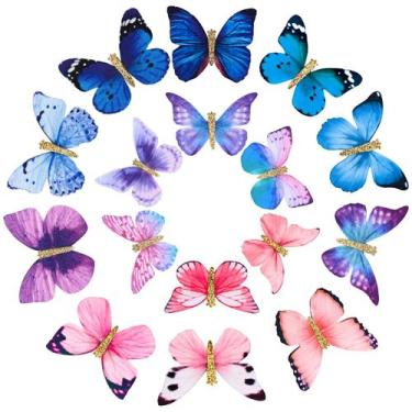 Imagem de Clipes de cabelo DEEKA Butterfly coloridos feitos à mão para mulheres