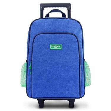 Imagem de Kit Infantil 4pçs - Bolsa Térmica, Pote P/ Lanche 400ml, Garrafa 460ml E Mochila De Carrinho