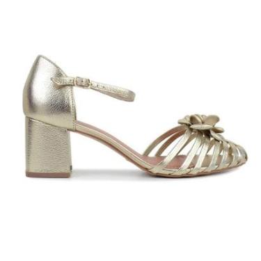 Imagem de Sandália Feminina Bottero Metalizada Dourada - 360907-Feminino