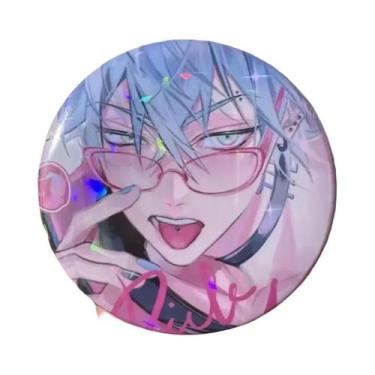 Imagem de Broches De Botão De Anime De Casal Tímido Alienígena, 2 Peças, Emblema