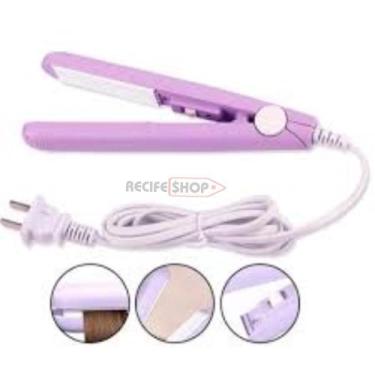 Imagem de Mini Chapinha Cerâmica para Franja Compacta e Bivolt - Importada, Bivo