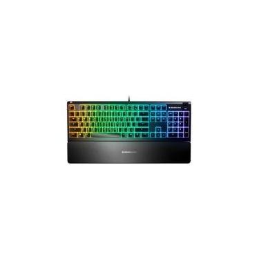 Imagem de Teclado Mecânico Gamer Steelseries Apex 3, RGB, IP32, Anti-ghosting, US, Preto - 64795