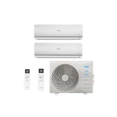 Imagem de Ar Condicionado Bi Split Hi Wall Inverter Elgin Total Plus 18000 BTUs (9000+9000) Quente/Frio MTQE18C2CB