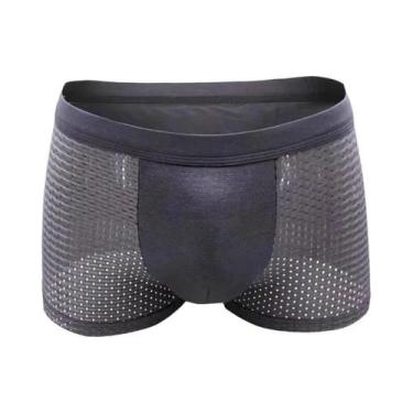 Imagem de Cuecas Boxer Masculinas De Nylon Multicoloridas, Roupa Íntima Macia Pa