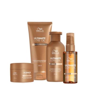 Imagem de Kit Wella Ultimate Luxe Oil Sh+Cond+Masc+Óleo