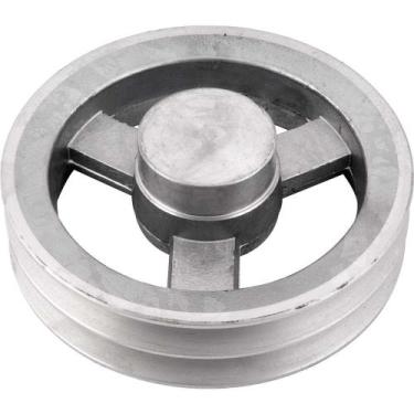 Imagem de Polia de Alumínio 2 Canais, Perfil B, 180 mm, sem Furo Vonder