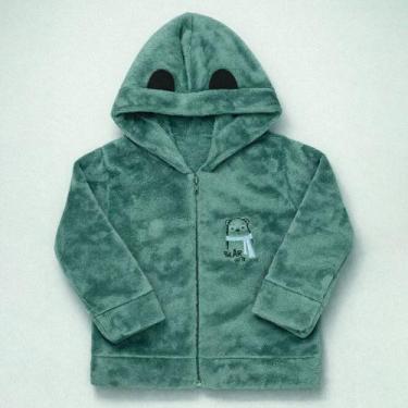 Imagem de Jaqueta Infantil Menino até 3 anos de Inverno Fleece Macio com Capuz C