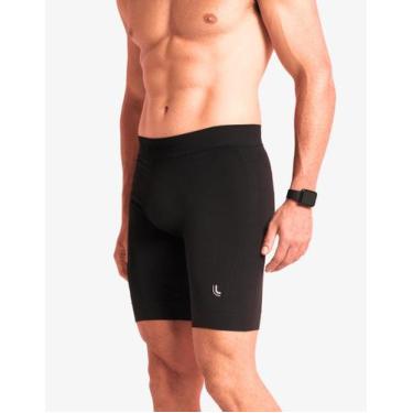 Imagem de Bermuda masculina térmica de compressão média sem costura Max Seamless