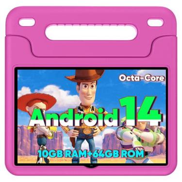 Imagem de Tablet Infantil WXUNJA Android 14 - 10.1" - 64GB + 1TB Expansível - Ve