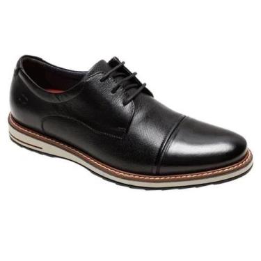 Imagem de Sapato Masculino Democrata Oliver Cadarços Preto, 41