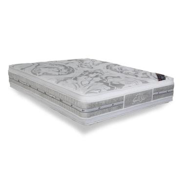 Imagem de Colchão Casal Híbrido Espuma Látex Molas Ensacadas D20 D33 D45 Super Luxo Double Face Euro Pillow 138x188CM