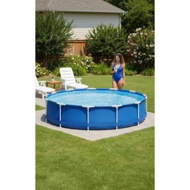 Imagem de Piscina Estrutural Grande 6.473L 3,66m: Diversão Garantida! - Congratu