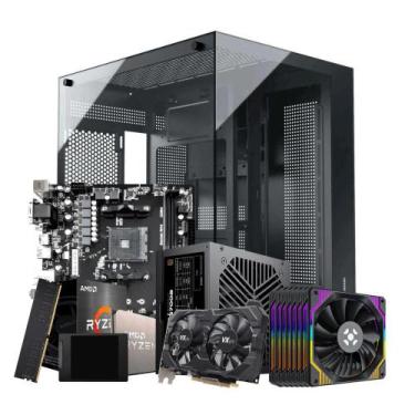 Imagem de PC Gamer Ryzen 7 5700 RX580 16GB SSD 480GB 7 Fans ARGB Aquário - OEM