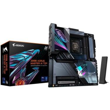 Imagem de Placa Mãe Gigabyte Z890 AORUS MASTER AI TOP, Intel, E-ATX, DDR5, RGB, 