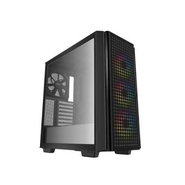 Imagem de Gabinete Deepcool Cg 540 Mid Tower Rgb Lateral De Vidro Temperado 4 Fa