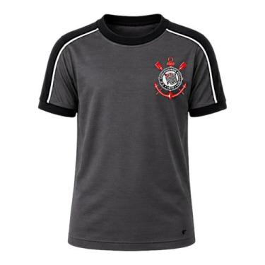 Imagem de Camiseta Braziline Corinthians Mito Infantil, 6, Chumbo