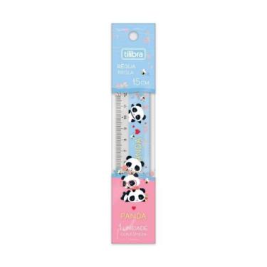 Imagem de Régua Escolar Estampada TILIBRA 15cm - Panda