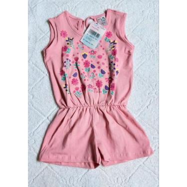 Imagem de Macaquinho infantil 1 rosa - TEXVILLE
