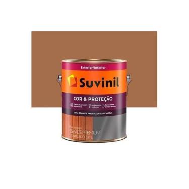 Imagem de  esmalte brilh 3,6l marrom conhaque* - suvinil