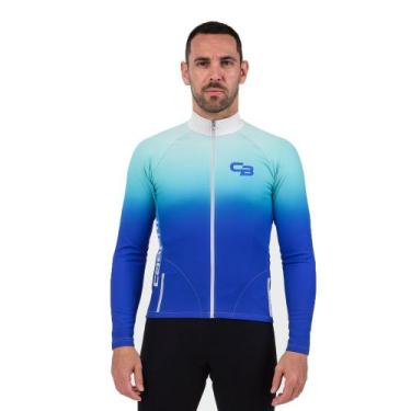 Imagem de Jaqueta Guardian Inverno Ciclismo Poliéster Cabani Cinza Manga Longa M