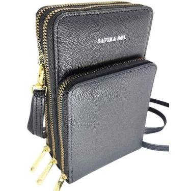 Imagem de Bolsa feminina transversal tiracolo porta celular premium  - glamour, 