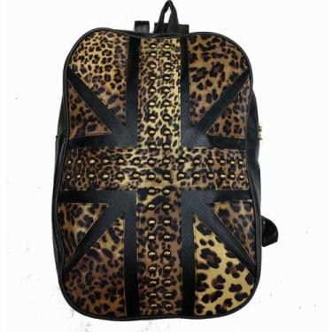 Imagem de Mochila de oncinha Inglaterra punk bandeira Bolsa Escolar BRC - Belos 